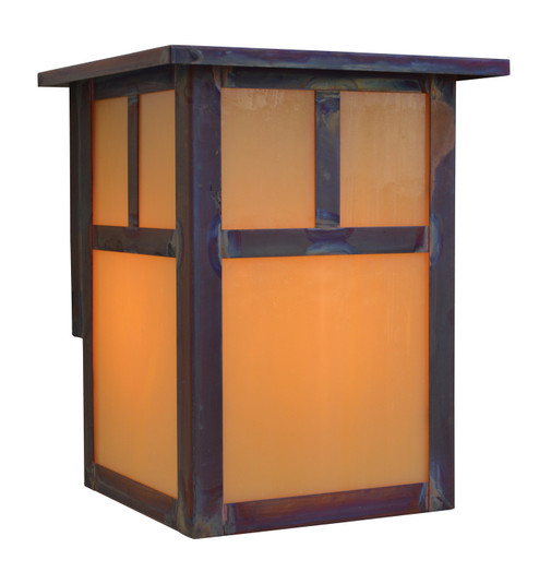 Mission One Light Wall Mount in Rustic Brown (37|MW6EOFRB)