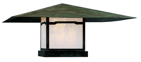 Monterey One Light Column Mount in Verdigris Patina (37|MC36TOFVP)