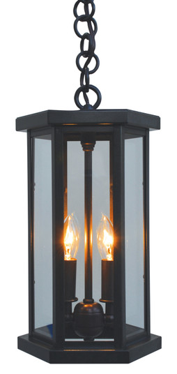 Lyon Two Light Pendant in Antique Brass (37|LYH7CSAB)