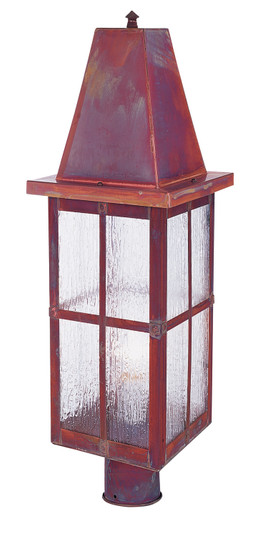 Hartford One Light Post Mount in Antique Brass (37|HP8LMAB)
