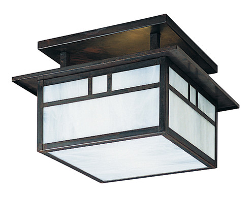 Huntington Two Light Close to Ceiling Mount in Antique Brass (37|HCM15DTWOAB)