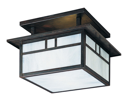 Huntington Two Light Ceiling Mount in Rustic Brown (37|HCM12ECSRB)