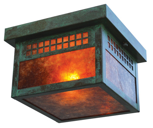 Glasgow Two Light Flush Mount in Verdigris Patina (37|GCM8CSVP)
