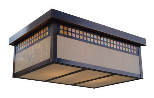 Glasgow Two Light Flush Mount in Verdigris Patina (37|GCM18WOVP)