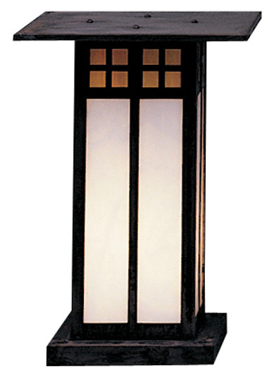 Glasgow One Light Column Mount in Rustic Brown (37|GC9LRECRB)