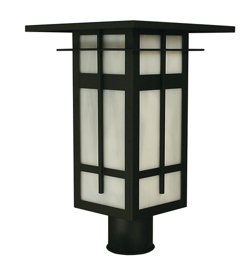 Finsbury One Light Post Mount in Mission Brown (37|FIP10MMB)