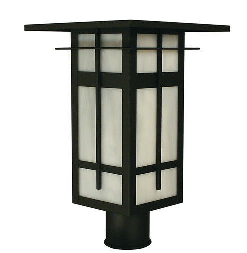 Finsbury One Light Post Mount in Pewter (37|FIP10AMP)