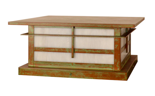 Finsbury One Light Column Mount in Rustic Brown (37|FIC16RMRB)