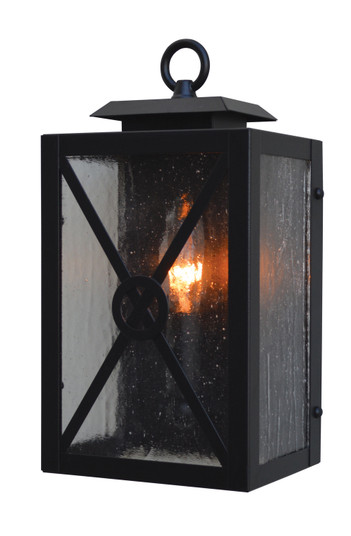 Exeter One Light Wall Sconce in Satin Black (37|EXS6CSBK)