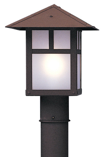 Evergreen One Light Post Mount in Pewter (37|EP9HFTNP)