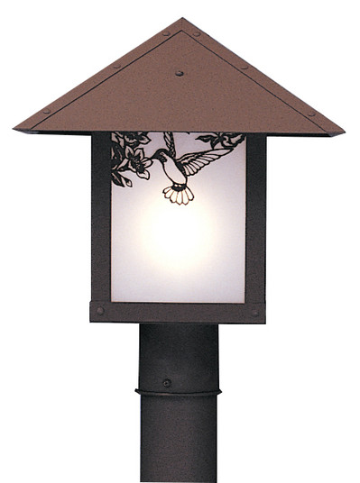 Evergreen One Light Post Mount in Antique Copper (37|EP12TAMAC)