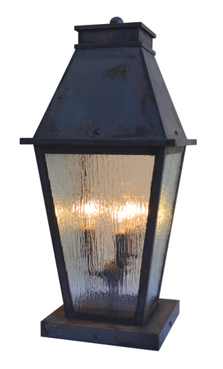 Croydon Three Light Column Mount in Verdigris Patina (37|CRC10CLRVP)