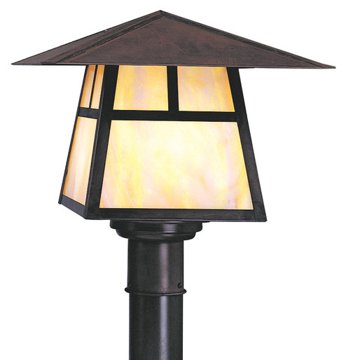 Carmel One Light Post Mount in Pewter (37|CP15HTNP)