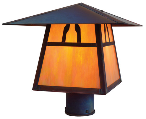 Carmel One Light Post Mount in Pewter (37|CP12HMP)