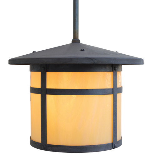 Berkeley One Light Pendant in Antique Copper (37|BSH14GWAC)