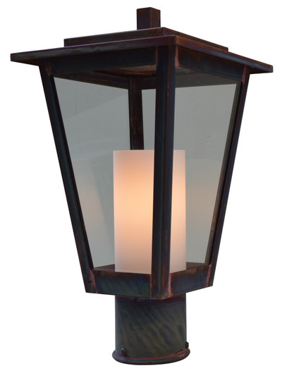 Brighton One Light Post Mount in Slate (37|BRP8CLRCSS)