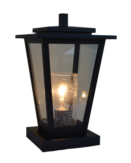 Brighton One Light Column Mount in Satin Black (37|BRC8CLRCSBK)