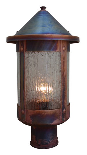 Berkeley One Light Post Mount in Rustic Brown (37|BP8MRB)