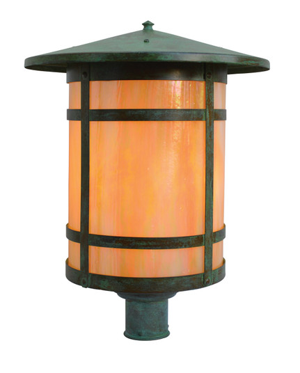 Berkeley One Light Post Mount in Satin Black (37|BP17LTNBK)