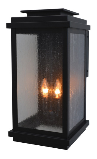 Bournemouth Two Light Wall Mount in Satin Black (37|BOW10FLBK)