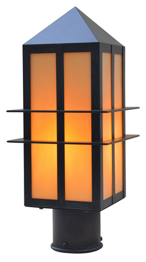 Bexley One Light Post Mount in Satin Black (37|BEP7MBK)