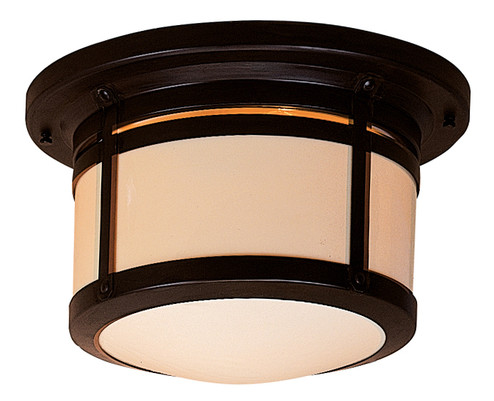 Berkeley Two Light Flush Mount in Rustic Brown (37|BCM12RMRB)