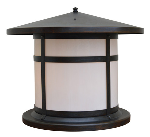 Berkeley One Light Column Mount in Pewter (37|BC17CSP)