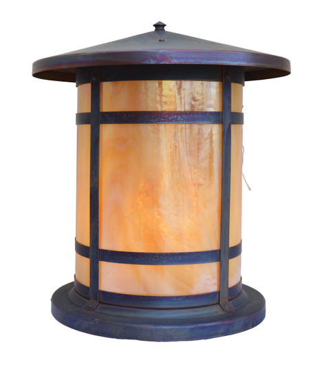 Berkeley One Light Column Mount in Verdigris Patina (37|BC14LGWVP)