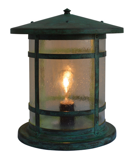 Berkeley One Light Column Mount in Verdigris Patina (37|BC11LWOVP)