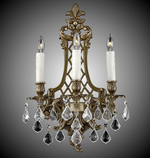 Wall Sconce Three Light Wall Sconce in Palace Bronze (183|WS9455ALN21SST)