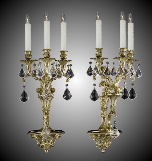 Blairsden Three Light Wall Sconce in Antique Black Glossy (183|WS9086O02GPI)