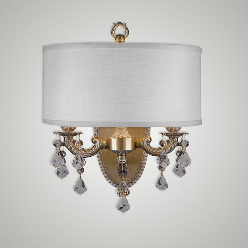 Llydia Two Light Wall Sconce in Antique Silver (183|WS6532A10GPIGL)