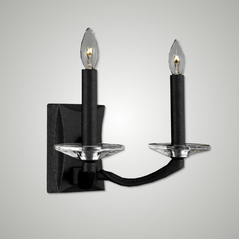 Kensington Two Light Wall Sconce in Pewter w/Polished Nickel Accents (183|WS538237G38GST)
