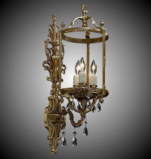 Lantern Three Light Wall Sconce in Empire Bronze (183|WS2284O23SPI)