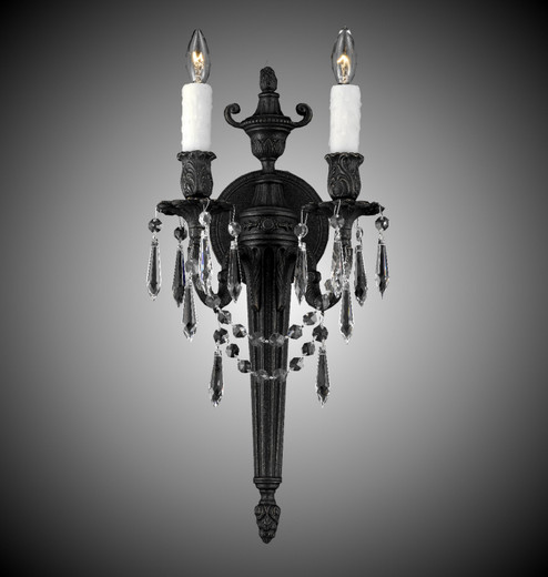 Wall Sconces Two Light Wall Sconce in Antique Black Glossy (183|WS2112OLN02GST)