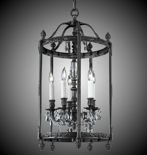 Lantern Five Light Lantern in Satin Nickel (183|LT2217ATK07GPI)