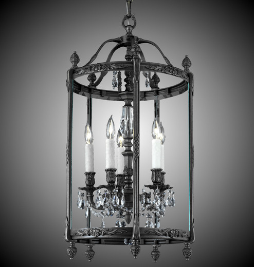 Lantern Five Light Lantern in Antique Black Glossy (183|LT2217A02GPI)