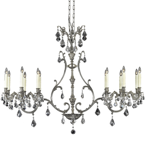 Chateau 12 Light Island Pendant in Satin Nickel (183|IL96752OLN07GST)