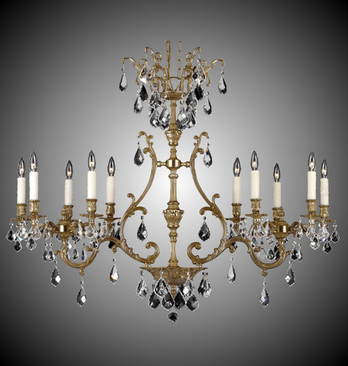 Chateau Ten Light Island Pendant in Polished Brass w/Umber Inlay (183|IL96732OTK01GST)