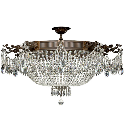 Valencia 12 Light Flush Mount in Antique Silver (183|FM8014P10G)