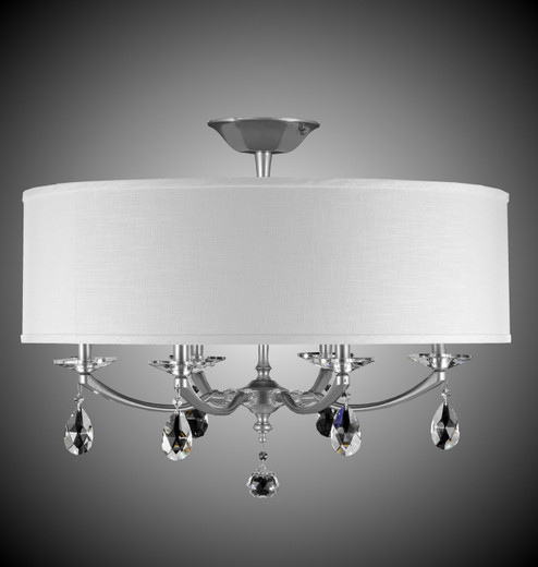 Kensington Six Light Flush Mount in Polished Nickel (183|FM5496O38GSTHL)