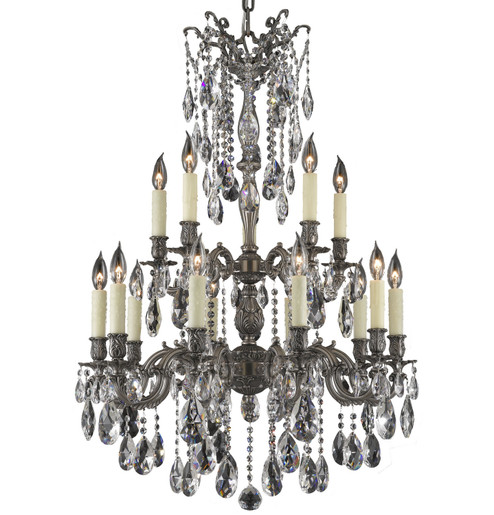 Bellagio 15 Light Chandelier in White Nickel (183|CH9823OTK10WST)