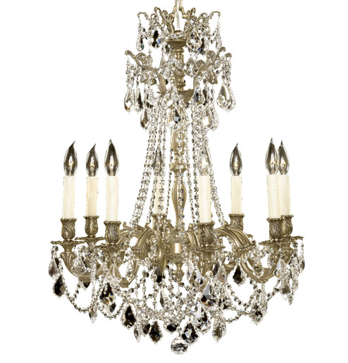 Biella Eight Light Chandelier in Antique Black Glossy (183|CH9238A02GPI)