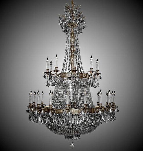 Valencia 54 Light Chandelier in Palace Bronze (183|CH8163P21SPI)