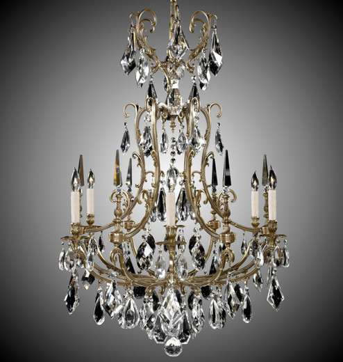 Parisian Six Light Chandelier in Antique White Glossy (183|CH7016OLN04GPI)
