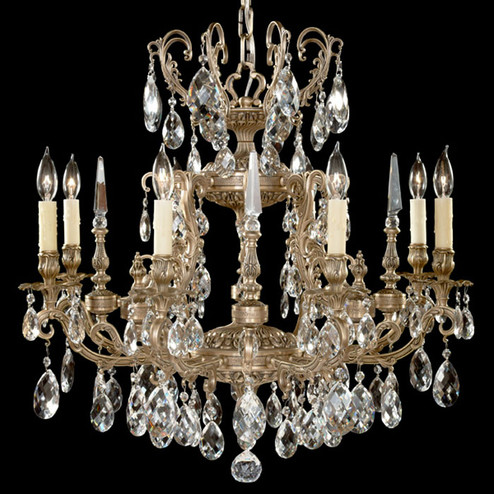 Parisian Eight Light Chandelier in Silver (183|CH7013OTK08GPI)