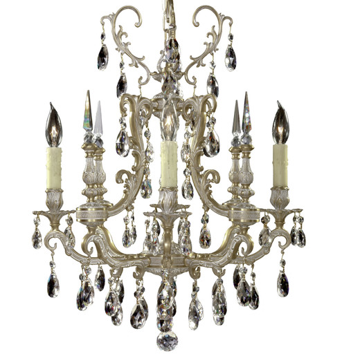 Parisian Four Light Chandelier in Antique Black Glossy (183|CH7011O02GPI)