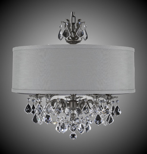 Llydia Five Light Chandelier in Antique Black Glossy (183|CH6512ATK02GSTGL)