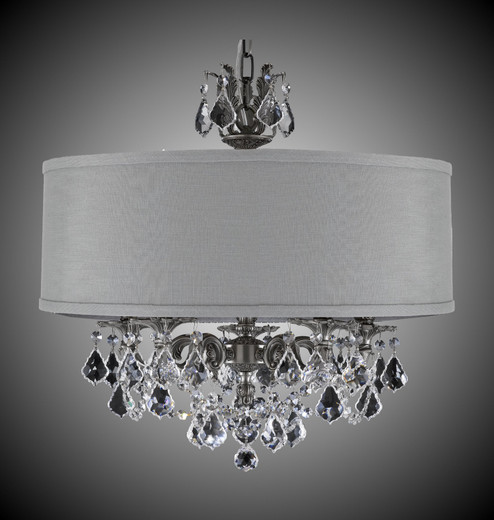 Llydia Five Light Chandelier in Antique White Glossy (183|CH6512ALN04GPIPG)
