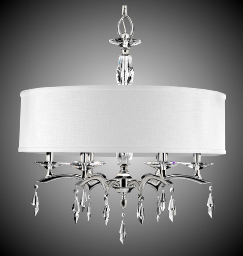 Kaya Six Light Chandelier in Pewter (183|CH5603G37GSTPG)